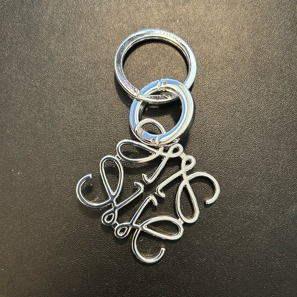 NIB Loewe Silver Keychain